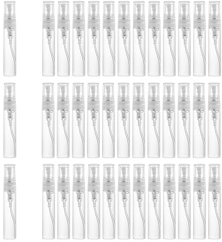 APOMOONS Parfümzerstäuber Nachfüllbar 50 Stücke 3ml Taschenzerstäuber Mini Feinnebel Sprühflasche Fläschchen Sprayflasche Parfumzerstäuber Transparent Mini Parfum Sprayer für Unterwegs, Parfum Proben