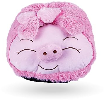 Fusswärmer ohne Strom (Schwein) Einheitsgröße - Plüsch Fußwärmer - warme Füße, flauschig kuscheliger Fußsack - Wärmekissen
