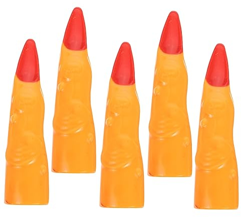 Toyvian 5stücke Teiliges Halloween Hexenfinger Aus Kunststoff Bunte Fake Finger Für Kostüme Und Streiche Für Halloween-feiern Und Cosplay-veranstaltungen