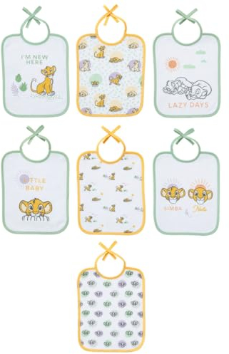 LOT DE 7 BAVOIRS NAISSANCE ROI LION COSY - 20X25CM