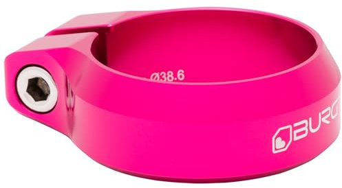 Burgtec Seat Clamp 38.6mm Toxic Barbie Pink