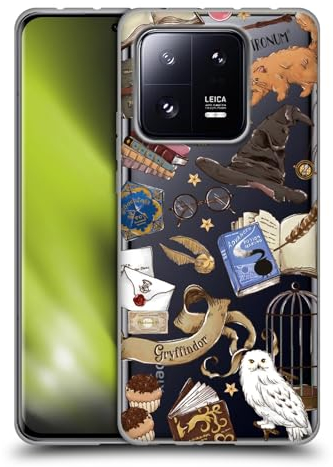 Head Case Designs Offizielle Harry Potter Hogwarts Muster 2 Deathly Hallows XXXVII Soft Gel Handyhülle Hülle kompatibel mit Xiaomi 13 Pro 5G