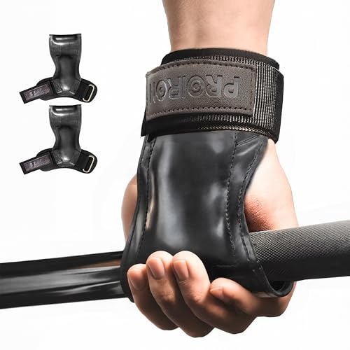 PROIRON Straps Gym con Gancho de Goma - Correas Levantamiento de Pesas para Lifting, Gimnasio - Accesorios Fitness Mujer y Hombre