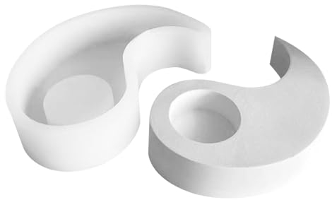 Kerzenhalter-Formen, Bastelzubehör, Yin und Yang, Kerzenständer, Silikon, Zementgefäß, Duft, Handwerk, Kunst, Kerzenständer für Heimdekoration