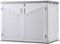 Panana Plastic Garden Storage Shed Outdoor Storage Includes Plastic Floor, Strong Structure House Tool Shed (4.3x2.3FT)