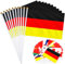 Simpeak Bandera de Alemana, Decoración de Banner de Banderas del Mundo de 24 Países con 10 Piezas Alemana Stick Flag, Pequeñas Banderas para Decoraciones de Bares de Jardín