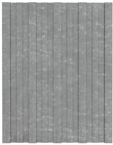 Kavolet 36 láminas trapezoidales de 60 x 45 cm, resistentes a la intemperie, corrugadas, para techos, cobertizos, tejados, chapa de acero, galvanizada, color plateado