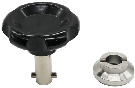 Uhrenrückenöffner, Werkzeugset, Edelstahl 5537, Gehäuserücken-Entferner für Rolex/Tudor, 29,5 mm/36,5 mm, Schwarzer runder Griff, 36.5mm, Modern