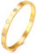 RIXERKOC Bracelet en Zircone Cubique plaqué Or 18k Or Rose Argent Titane Acier Bijoux avec Cristal Cadeaux pour Fête des Mères Saint Valentin Mariage Couples (Or-Cœur(50 * 60mm))