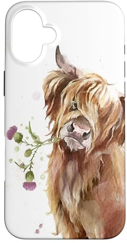 Highland Cow Case for iPhone 16 Plus