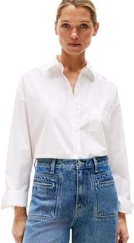 Tommy Hilfiger Damen Hemd Poplin New Easy Oversized