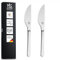 GEHRING Solingen Satino Pizza Messer 2 Stück I 11 cm Klingenlänge I grober Wellenschliff I Pizzamesser Edelstahl 2er Set I Made in Germany I spülmaschinengeeignet