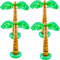 4 Pack 32 inch Blow Up Coconut Trees Inflatable Palm Tree for Hawaiian Tropical Pool Party Summer Birthday Decorations