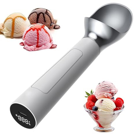 Elektrisch Beheizter Eisportionierer, Wiederaufladbarer 1800-mah-akku, Led-anzeige, Wasserdicht Nach Ip67, 2 Unzen Pro Portion, Für Cafeteria, Küche, Restaurant