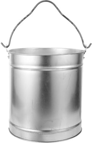 Happyyami Sturdy Iron Ash Container Bbq Bin Handle Garden Fire Bucket for Ash and Paper