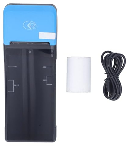 Hyuduo POS -Quittungsdrucker, POS -Thermal -Quittungsdrucker 5MP Kamera, Thermaldruck, 12,0, NFC, Multifunktional, Ausgezeichnetes ABS -Material, Quittungsdrucker