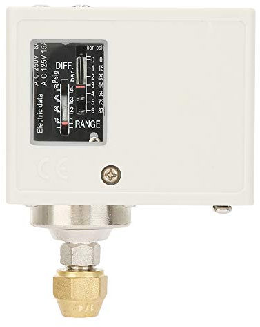 Interrupteur de pression du compresseur d'air, SPC-106E 24-380 V Commutateur de commande de pression pour les compresseurs d'air et d'eau, interrupteur de chaudière siamois