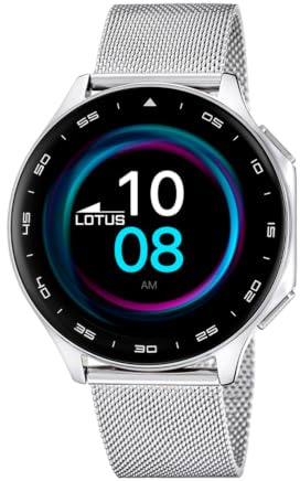 LOTUS Montre Intelligente Homme - Smartwatch Homme Acier Inoxydable 316L - Étanchéité IP65 50050/3 - Multi-Sports, Fréquence Cardiaque, Tension Artérielle