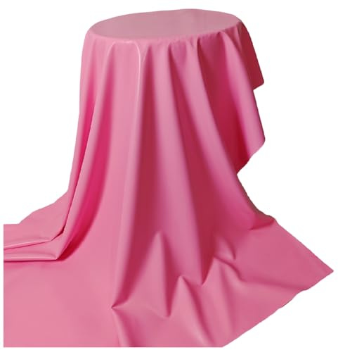Echter Natur Latex Stoff Gummi Bettlaken Kleidung Tuch Sheet für Massage SM Fetish Wetlook Mode Wasserdichte 0,4 mm dick Rosa 1.1 * 2m