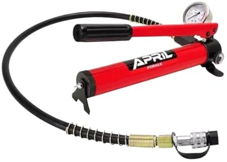 Bomba hidráulica manual CP-180 con manómetro, bomba hidráulica portátil de alta presión, 700 kg/cm², 350 cc.