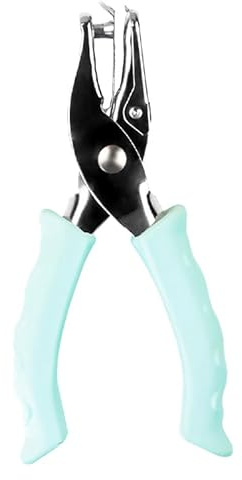 Perforateur à Un Trou 6mm Métal avec Boîtier de Récupération - Perforatrice Manuelle Poignée Confortable pour Cercles dans Papier, Cartes & Loisirs Créatifs - Coloris: Vert