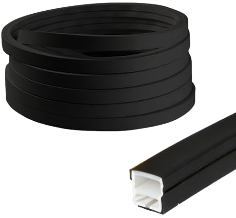 GHIBFBT LED Silikon Profil 5m, Flexibles 12x12mm LED Profil für Akustikpaneele, LED Diffusor Kanal mit Endkappen & Montageclips, IP65 Wasserdicht Neon LED Abdeckung für Decke, Schrank & Bar