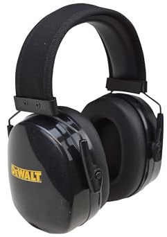 DEWALT DPG18BX Premium-Gehörschutz haben ein leichtes, gepolstertes Design und ein verstellbares, gepolstertes Kopfband.