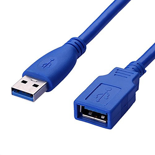 SIENOC 1 x 3M Cable USB 3.0 Tipo A Macho a A Hembra Cable de extensión USB3.0 Cable de extensión