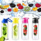 Trinkflasche mit Fruchteinsatz, 700 ml, Fruit Infuser, Bottle, Flasche, Blau