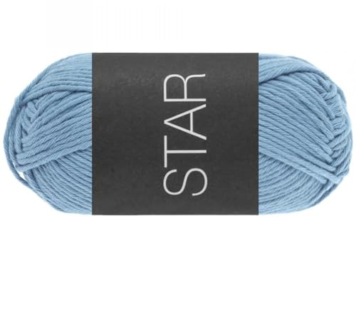 LANA GROSSA Star | Topflappen-Baumwolle | Handstrickgarn aus 100% Baumwolle | 50g Wolle zum Stricken & Häkeln | 90m Garn FB60