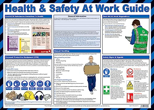 Safety First Aid Group Health & Safety at Work Guide Poster - Laminated (59 x 42 cm)