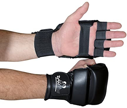 Danrho Ju Jutsu Handschuhe blau-rot-weiß-schwarz