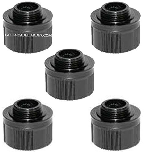 5 x Fournitures pour Enfants Adaptateur Toberas. Filetage inférieur 1/2 Femelle. Filetage supérieur pour Rain Bird, Hunter, Signature, KRain