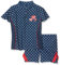 Playshoes zweiteilig Schwimmshirt Badeshorts Badebekleidung Unisex Kinder,Herzchen,122-128