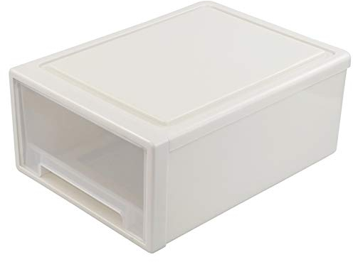 Jandson 18 L Stapelbare Truhe mit Schublade, 1 Stück Schubladenschrank, Schubladenbox