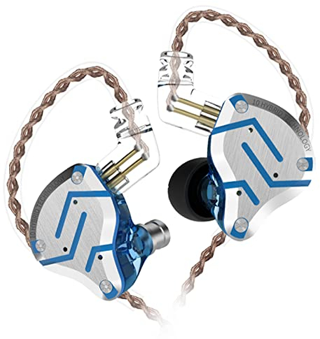 KZ ZS10 Pro 4BA+1DD-Cuffie auricolari HiFi Clear Bass Musiker Cuffie Cuffie Noise Cancelling Monitor Cuffie con cavo rimovibile