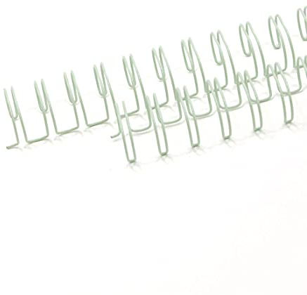 Craftelier - 2er-Set Doppelringbinder für Alben, Notizbücher, Tagebücher oder Kalender | Ideal für Scrapbooking- und Bastelprojekte | Ø 1,58 cm (5/8) - Farbe Mint