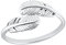 s.Oliver Ring 925 Sterling Silber Damen Ringe, Silber, Feder, Kommt in Schmuck Geschenk Box, 2032584