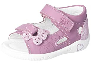 PEPINO Ricosta Mädchen Sandalen Silvi,Kinderschuhe,WMS:Mittel,Sommerschuhe,Freizeitschuhe,offene Schuhe,Strandschuhe,Purple (340),21 EU