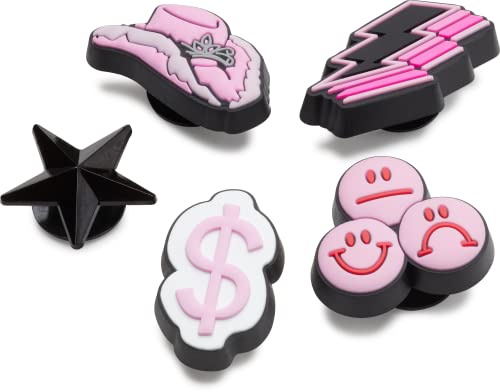 Crocs Jibbitz 5er-Pack trendige Schuhanhänger | Jibbitz, Spacey Girl, 5 Pack