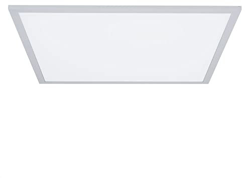 etc-shop Panel LED Deckenleuchte Tageslicht Deckenlampe Wohnzimmerleuchte Fernbedienung, Memoryfunktion CCT dimmbar, flach weiß eckig, 1x LED 35W 2870Lm 2700-5000K, HxLxB 5,6x62x62cm