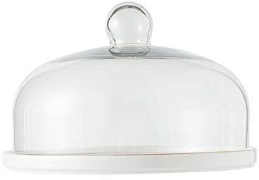 Tapa para el microondas,Platos de cerámica de 23,8 cm o tapa de cúpula de cristal de 23 cm, tienda de postres, bandejas de almacenamiento de pasteles, cúpula de pan y sándwich, cubierta de c