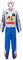 Erwachsene Ricky Bobby Racing Kostüm Overall Kappe Hut Vollanzug Set Outfit Herren Talladega Nächte Halloween Cosplay Party Requisiten (Erwachsene Blau, XX-Large)