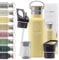 Stainless Steel Water Bottle with Straw, Infuser & 3 Lids: 1 & 0,5L Leak-Proof Vacuum Insulated ACTIVE FLASK Drinking Bottles Hot Cold: Double Walled Outdoor Drink Thermo Mug Tea Coffee Sport Gym Bike