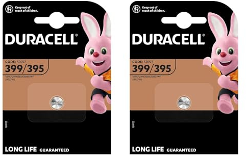 2 x Duracell 399/395 SR927 avec oxyde d'argent (2 ampoules de 1 batterie) 2 piles