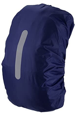 PATIKIL Regenschutz für Rucksack wasserdichte Regenhülle Regenschutz Schulranzen mit Vertika Reflektoren für Camping, Radfahren