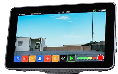 Shimbol Memory I Pro 5.5 Inch 4K HDR Daylight Viewable HDMI 3G-SDI 2000nits Monitor portatile/registratore, IPS Touch Screen DSLR Camera Field Monitor Mp4 Registrazione/riproduzione Forma d'onda 3D