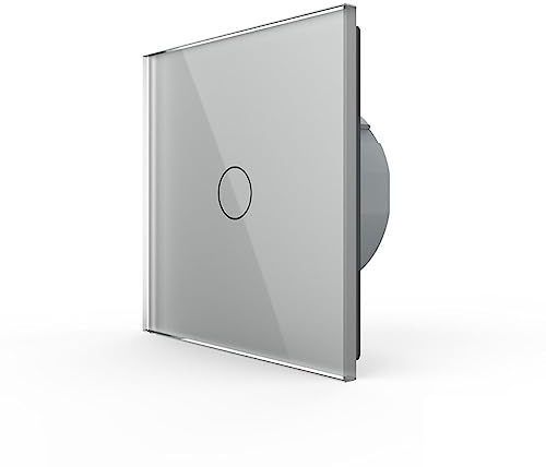 LIVOLO 1-facher Touch Taster Lichtschalter für Haus-Automation 230V Trockenkontaktrelais Impulsschalter Nullleiter erforderlich Klingel Sensor Touchschalter Grau VL-C701IH-15