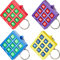Otuuz 16 Stück Tic Tac Toe Spiel Schlüsselanhänger für Kinder Alter 8-12 Mini Tic Tac Toe Mitgebsel Schlüsselanhänger für Jungen Mädchen Geschenke zum Valentinstag, Kindergeburtstag