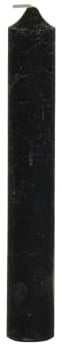 Stabkerze extra dick Ø 3,7 x 25 cm durchgefärbt 38 Stunden Brenndauer (schwarz)